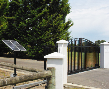 elite solar panel gate installation in Hidden Hills