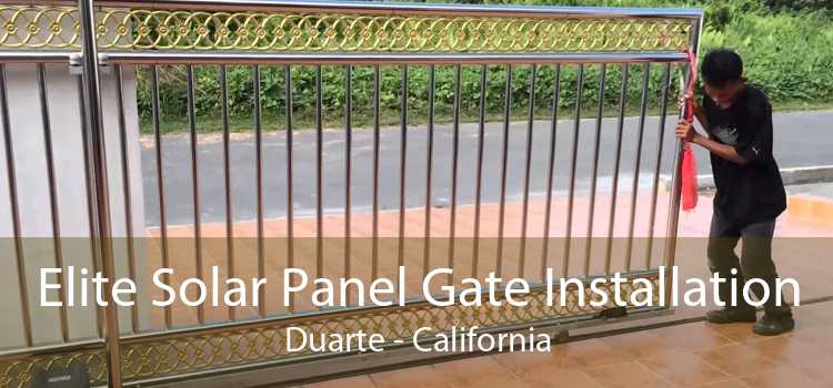 Elite Solar Panel Gate Installation Duarte - California