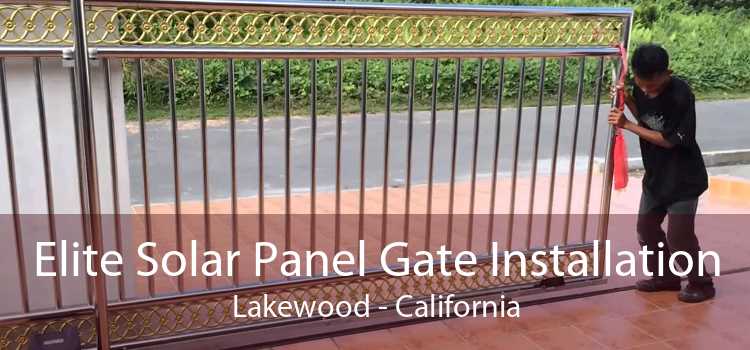 Elite Solar Panel Gate Installation Lakewood - California