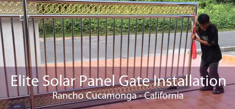 Elite Solar Panel Gate Installation Rancho Cucamonga - California